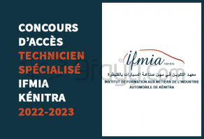 Concours d'accès au cycle Technicien Spécialisé de l'IFMIA Kénitra 2022-2023