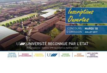 Inscriptions ouvertes - Université Privée de Marrakech, reconnue par l'état - Concours 18 Juillet