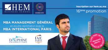 MBA Management Général HEM - En double diplomation avec Dauphine – IAE de Paris!