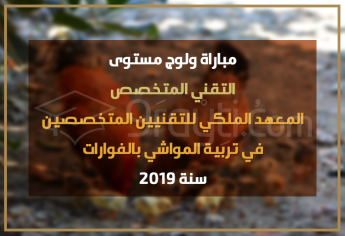 مباراة ولوج مستوى التقني المتخصص بالمعهد الملكي للتقنيين المتخصصين في تربية المواشي بالفوارات 2019