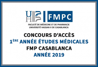 Concours d'accès à la Faculté de Médecine et de Pharmacie de Casablanca 2019