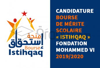 Appel à candidature à la bourse de mérite scolaire ISTIHQAQ de la Fondation Mohammed VI 2019/2020