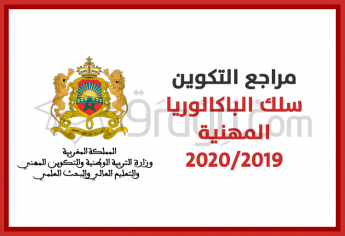 مراجع التكوين لسلك الباكالوريا المهنية لسنة 2019