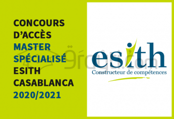 Concours d'accès au cycle Master Spécialisé de l'ESITH Casablanca 2020