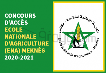 Concours d'accès à l'Ecole Nationale d'Agriculture (ENA) de Meknès 2020-2021