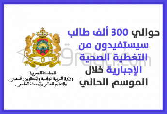 حوالي 300 ألف طالب سيستفيدون من التغطية الصحية الإجبارية خلال الموسم الجامعي 2020-2021