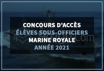 Concours d'accès au cycle des Élèves Sous-Officiers de la Marine Royale 2021