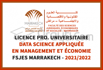 Prolongation des préinscriptions à la LP Universitaire en Data Science Appliquée en Management et Économie 2021-2022