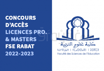 Concours d'accès aux Licences Professionnelles et Masters de la FSE Rabat 2022-2023