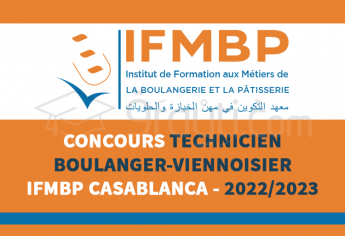 Concours Technicien Boulanger-Viennoisier de l'IFMBP Casablanca 2022-2023