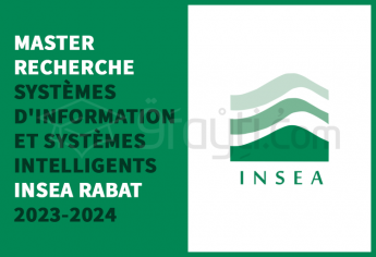 Concours Master Recherche Systèmes d'Information et Systèmes Intelligents de l'INSEA Rabat 2023-2024