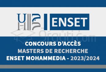 Concours Masters Recherche de l'ENSET Mohammedia 2023-2024