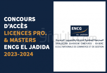 Concours Licences Professionnelles et Masters de l'ENCG El Jadida 2023-2024