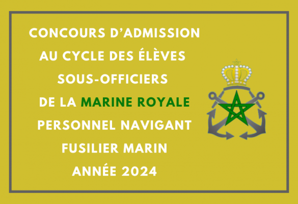 Concours cycle des Élèves Sous-Officiers de la Marine Royale 2024