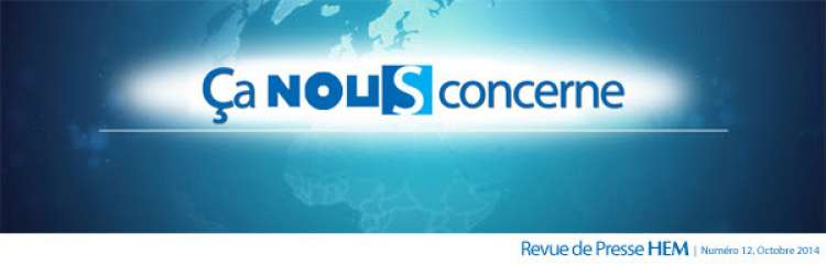 HEM - Ca nous concerne, Newsletter du mois de Octobre 2014