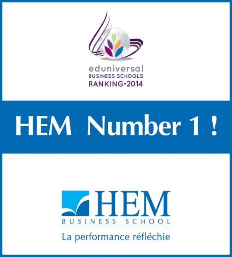 HEM - Numéro 1 au Maroc selon le Classement Eduniversal 2014