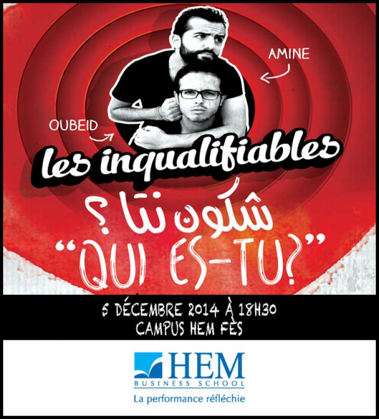 HEM - Les inqualifiables demain à HEM Fès pour leur Two Man Show :