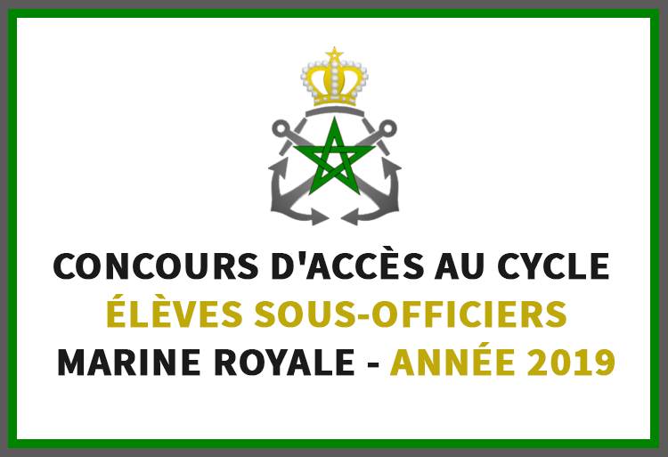 Concours d’admission au cycle des Élèves Sous-Officiers de la Marine Royale 2019