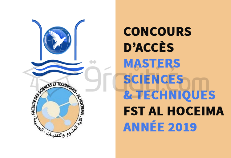 Concours d’accès aux Masters Sciences et Techniques à la FST Al Hoceima 2019
