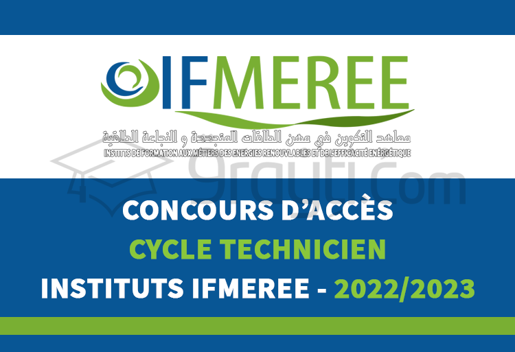 Concours d'accès au cycle Technicien des IFMEREE Oujda, Tanger et Ouarzazate 2022-2023
