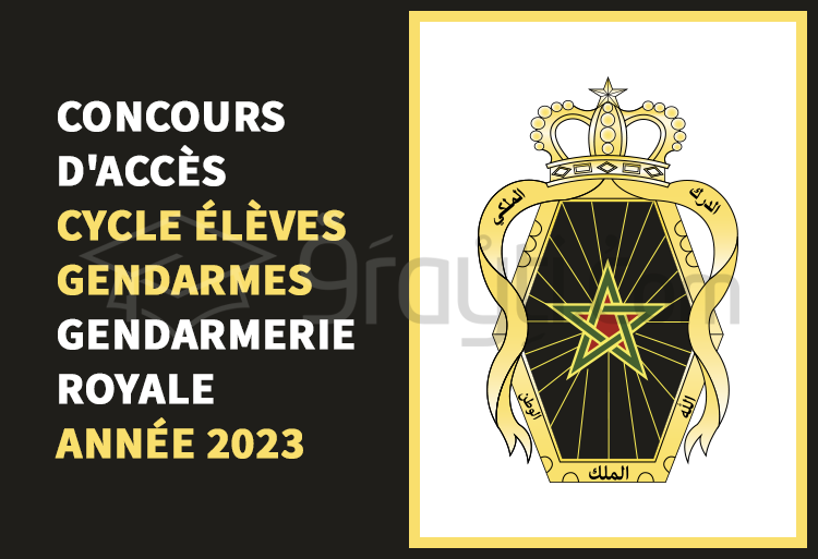 Concours cycle des Élèves Gendarmes de la Gendarmerie Royale 2023