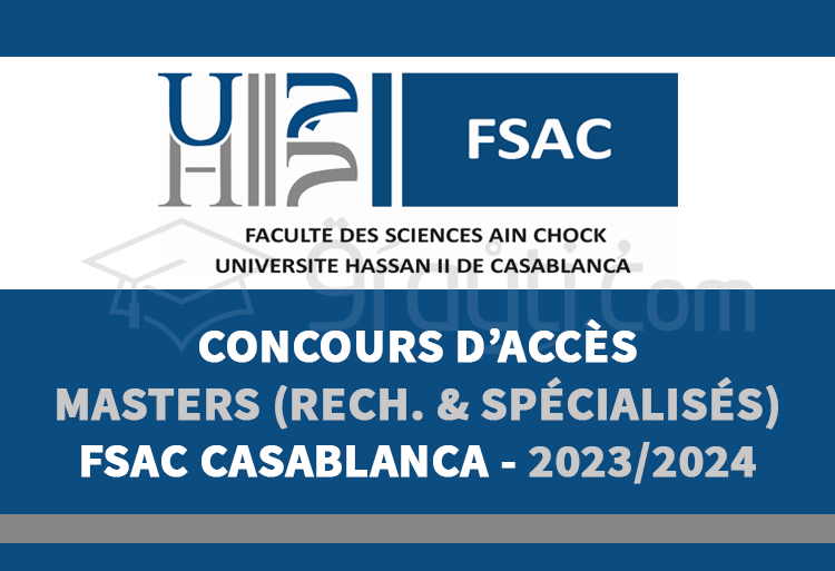 Concours Masters de FS Aïn Chock Casablanca 20232024