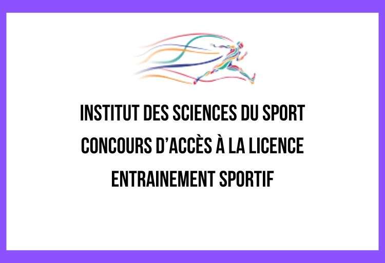 I2S Settat Présélection Concours Licence Entrainement Sportif 2023-2024